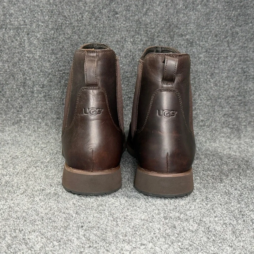 UGG Biltmore Chelsea Boots Men's 14 Brown Leather Pull On Classic Shoes
